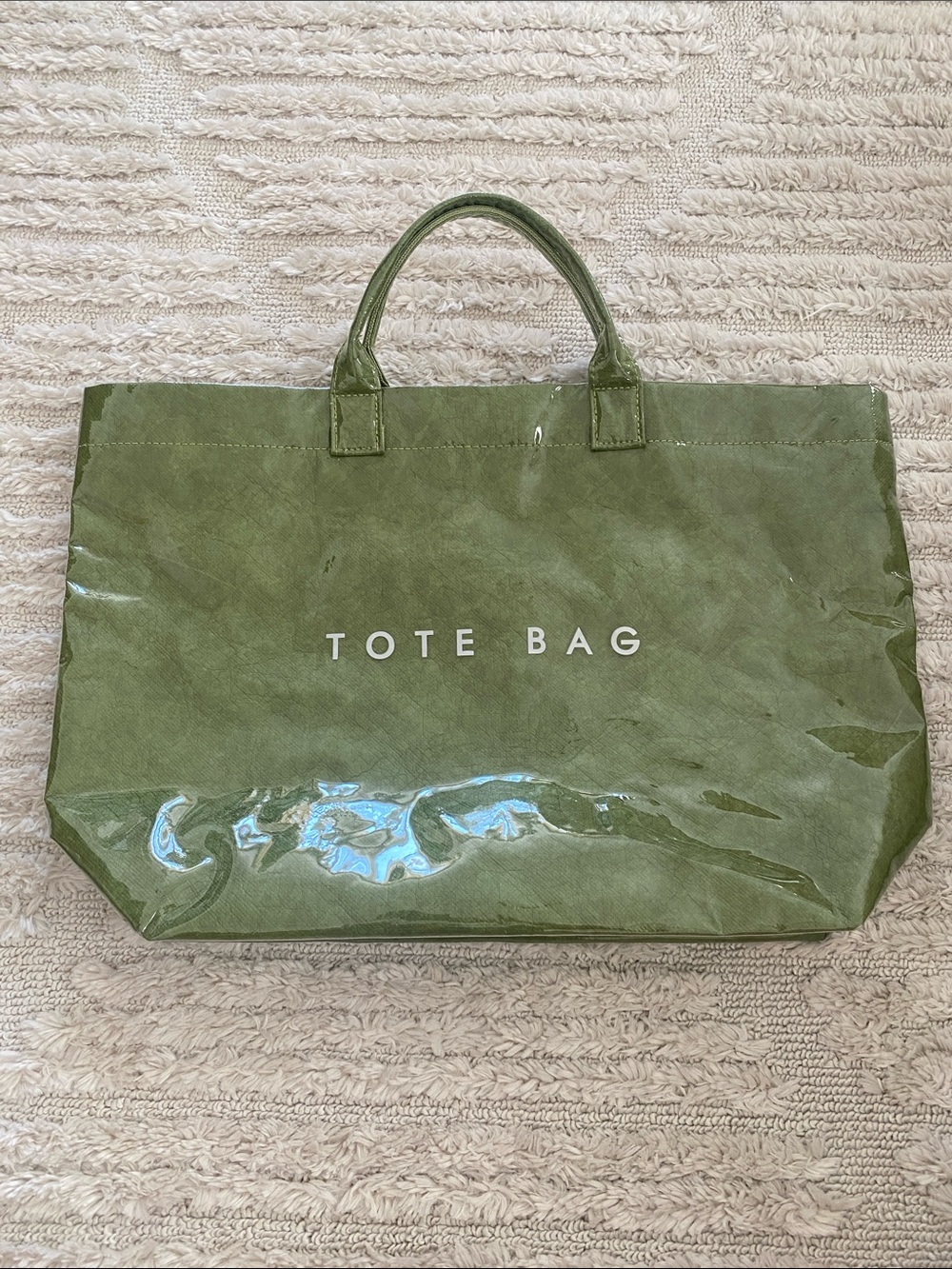 Paper Inspired Green Tote Bag